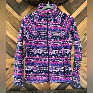 Women’s Columbia Zip Fleece Jacket Geo Shaped Size Small